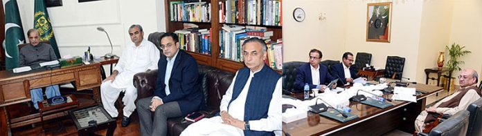 Prime Minister Muhammad Shehbaz Sharif chairs a meeting with regard to Ramzan Package for the Punjab and Khyber Pakhtunkhwa