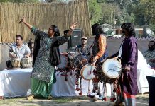 Artists are exhibiting their art during Punjabi Mela at Al Hamara Hall