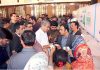 Caretaker Punjab Chief Minister Mohsin Naqvi is visiting Govt. free flour distribution center at Anwar Club