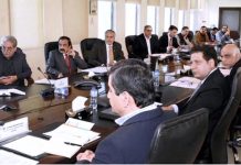Federal Minister for Finance and Revenue, Senator Mohammad Ishaq Dar chaired a meeting at the establishment of passport offices, at Finance Division