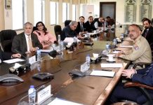 Federal Minister for Finance and Revenue, Senator Mohammad Ishaq Dar chaired a meeting on Pakistan’s assistance to Turkey & Syria earthquake victims and remodeling of National Disaster Management Authority (NDMA), at Finance Division