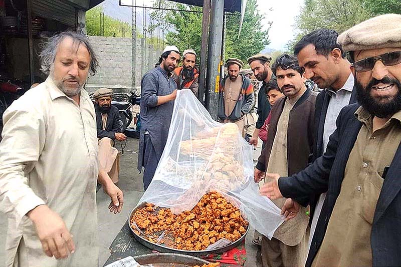 On the direction on Deputy Commissioner Gilgit Usama Majeed, District Magistrate inspecting the food items during the holy month of Ramzan