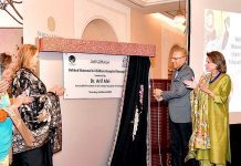 President Dr. Arif Alvi inaugurating Behbud Maternal and Children Hospital