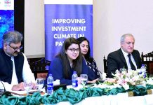 Special Assistant to the Prime Minister on Youth Affairs, Miss Shaza Fatima Khawaja while speaking at an event organized by British High Commission's REMIT programme