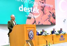 President Dr. Arif Alvi addressing the Pakistan Turkiye Donor Conference
