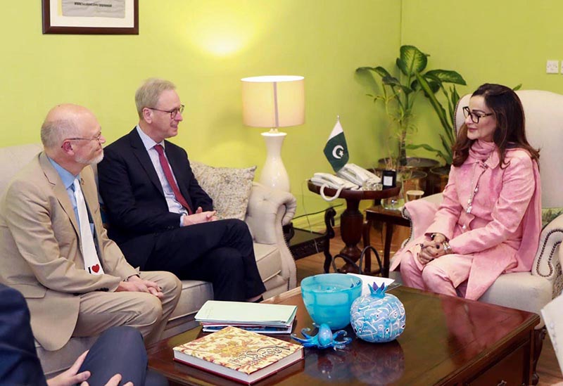 Professor Jean Pascal Van Ypersele, the candidate for the post of Chair of the inter governmental Panel on Climate Change (IPCC), accompanied by the Ambassador of Belgium to Pakistan H.E. Charles Delogne called on Federal Minister for Climate Change Senator Sherry Rehman