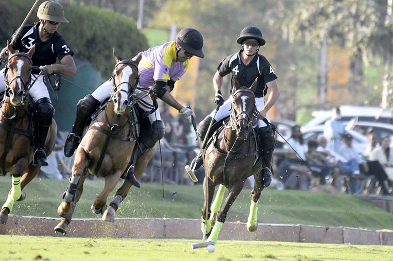 A view of Polo match between DS VS HN polo teams during Century Ventures National Open Polo Championship 2023 at Polo Club