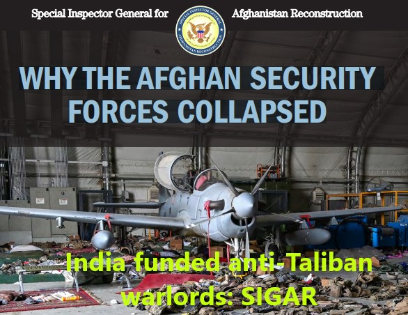 SIGAR report exposes India's spoiler role in Afghanistan
