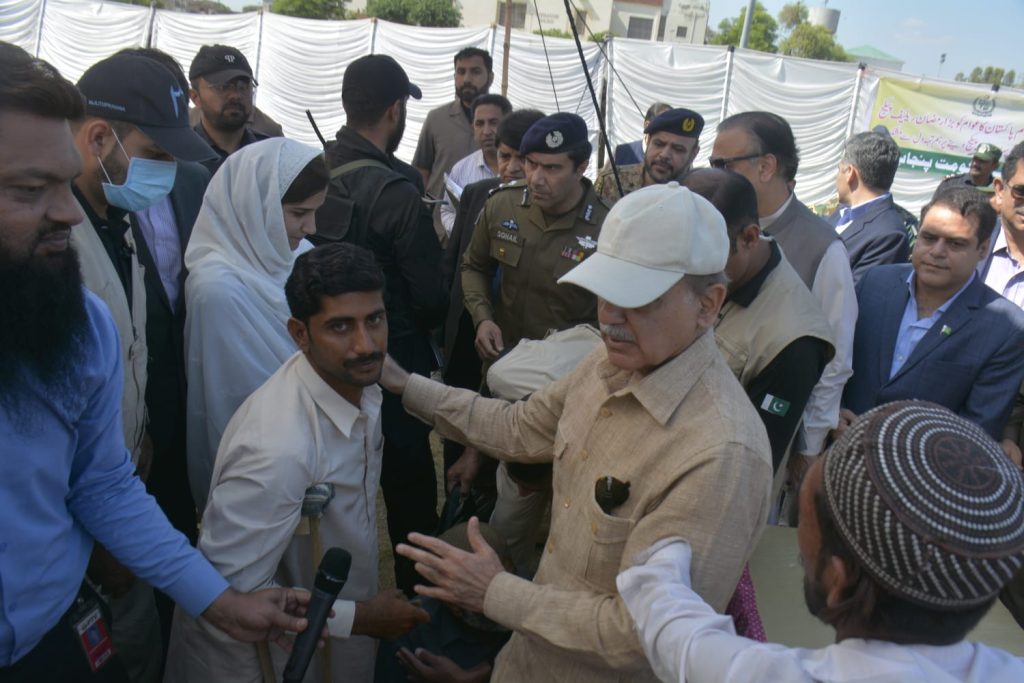 PM visits free Atta distribution points, directs for facilitating elderly, differently-abled persons