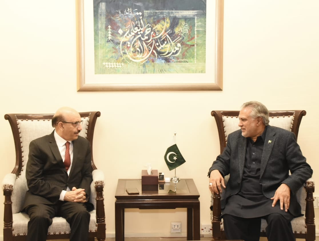 Dar, Masood discusses bilateral economic, commercial relations between Pak, USA