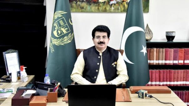 Sanjrani condoles demise of Pervez Khattak's wife