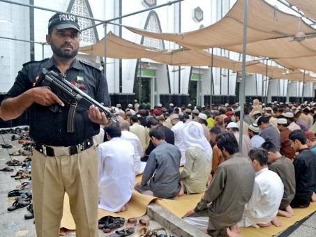 Faithful offer Eid-ul-Fitr prayers amid tight security