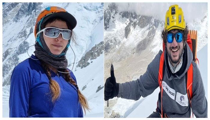 Pakistan's Shehroze, Naila hoist country's flag on Mt. Annapurna 1