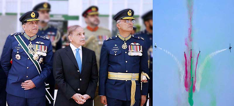 Prime Minister ,Muhammad Shehbaz Sharif ,Air Chief Marshal ,Zaheer Ahmed Baber Sidhu , Graduation Ceremony,PAF Acedemy Asghar Khan,