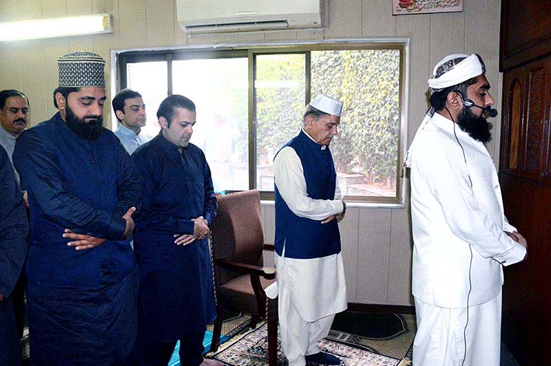 Prime Minister Muhammad Shehbaz Sharif offering Eidul Fitr prayer