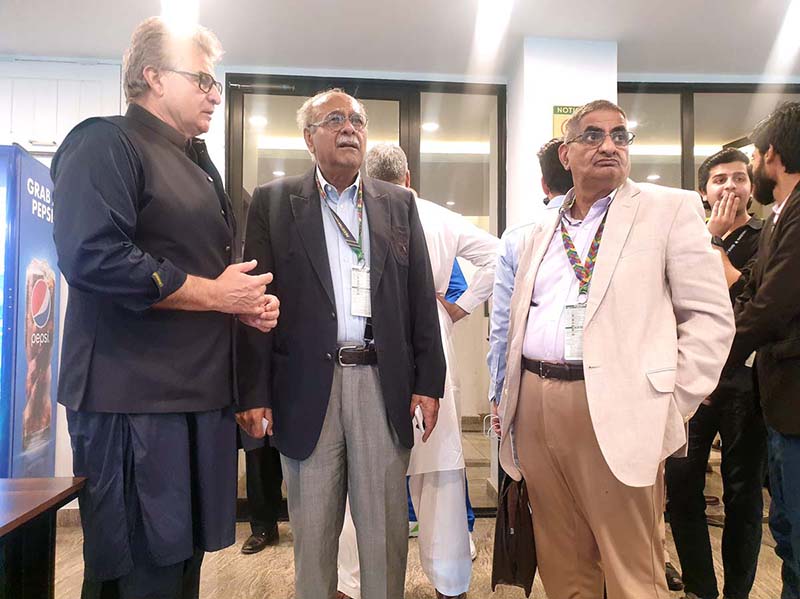 PCB Chairman, Najam Sethi visits Pindi Cricket Stadium ahead of T-20 Cricket match between Pakistan and New Zealand