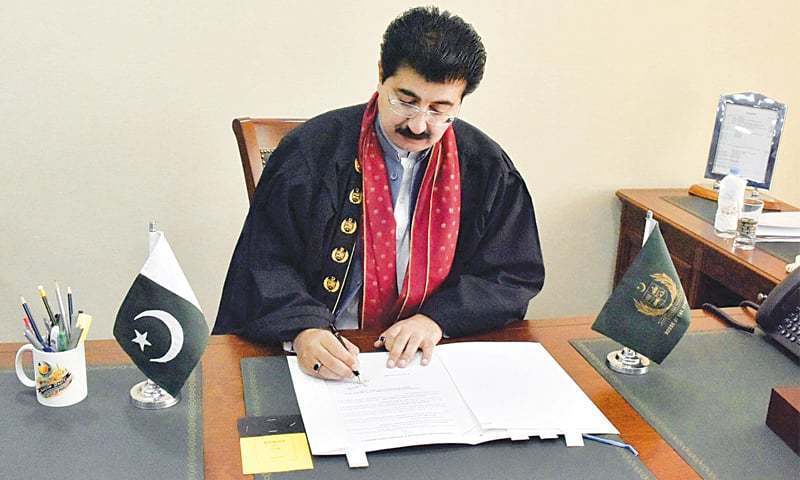 Sanjrani terms his visit to Russia as historic