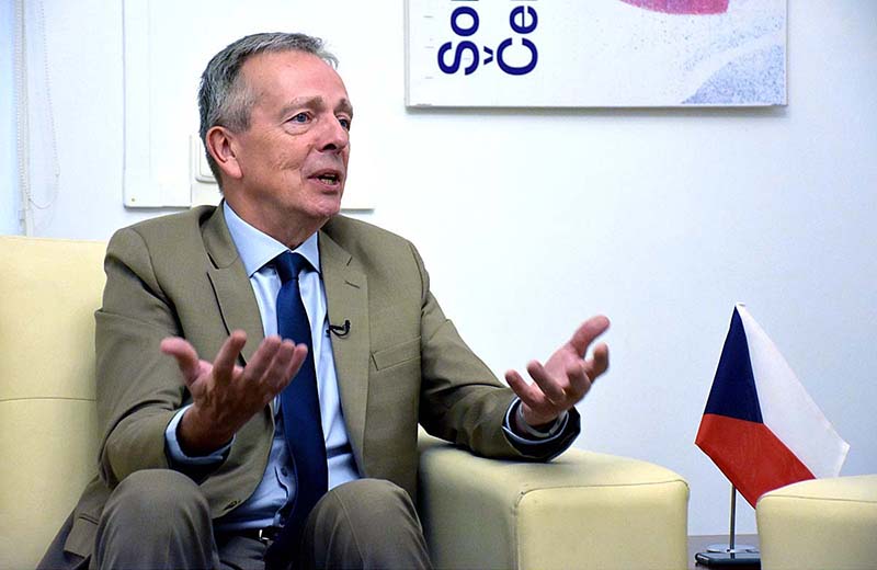 Ambassador of the Czech Republic to Pakistan, Tomáš Smetánka said that the bilateral trade volume between Pakistan and Czechia has reached over $300 million, and both countries are focusing on enhancing trade in multiple sectors like the mining industry and agriculture sector. (Match the photo with APP interview slugged “Pakistan-Czech Republic trade volume reaches over $300 million: Czech Envoy”, already been released