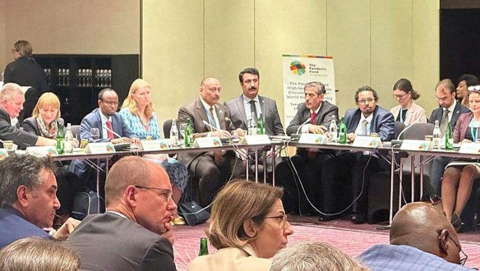 Health Minister Abdul Qadir Patel Spends busy day at World Health Assembly Addressing Pandemic Fund meeting