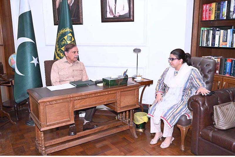 SAPM, Shaza Fatima Khawaja calls on Prime Minister Muhammad Shehbaz Sharif