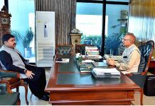Chairman Pakistan Red Crescent Society Sardar Shahid Ahmed Laghari called on President Dr. Arif Alvi at Aiwan-e-Sadr