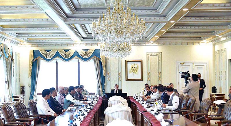 Prime Minister Muhammad Shehbaz Sharif chairs a meeting on development projects of Islamabad