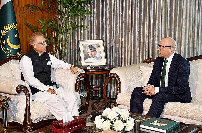 The Ambassador-designate of Pakistan to the Kingdom of Saudi Arabia, Ahmad Farooq called on President Dr. Arif Alvi at Aiwan-e-Sadr