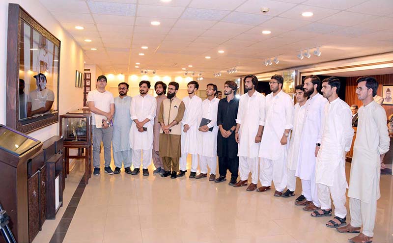 Students of the Department of Political Science, University of Lakki Marwat visiting Senate Museum at Parliament House