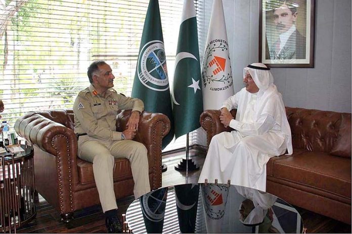 Kuwaiti Ambassador to Pakistan Nassar Abdul Rehman Almutairi called on Chairman NDMA Lt, General Inam Haider Malik in his office