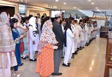 Students of Modernage Public School & College, Abbottabad visiting Senate Museum at Parliament House