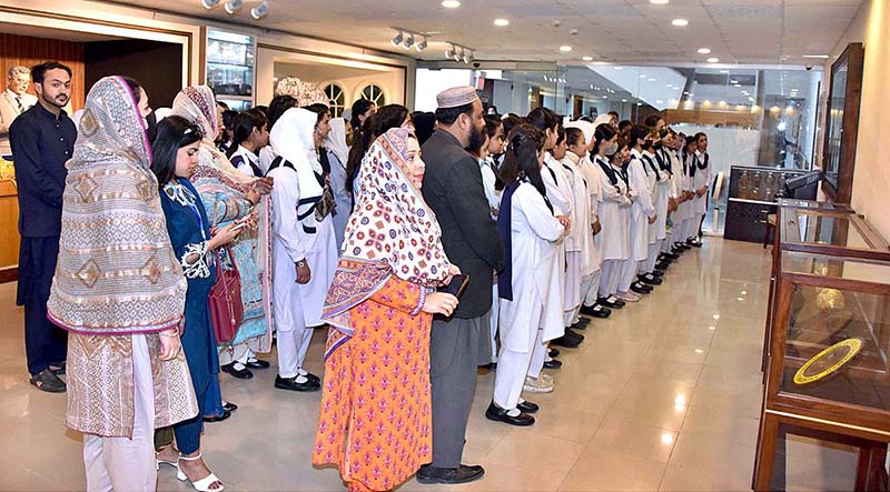 Students of Modernage Public School & College, Abbottabad visiting Senate Museum at Parliament House