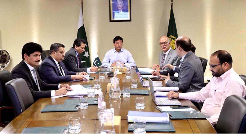 Federal Minister for IT and Telecommunication Syed Amin Ul Haque chairing 56th Board of Directors (BoD) meeting of Pakistan Software export Board (PSEB)