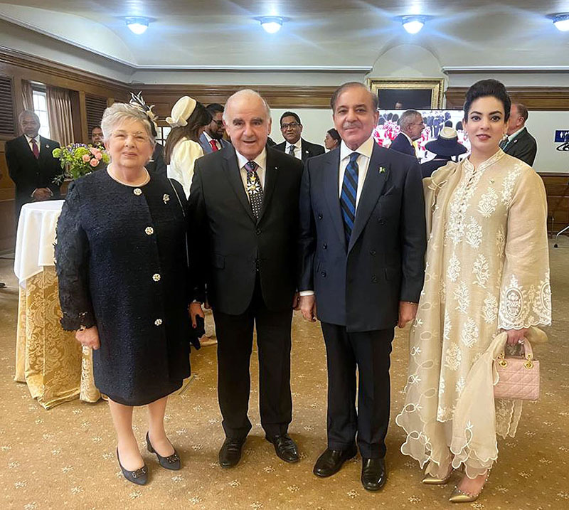 Prime Minister Muhammad Shehbaz Sharif meets President of Malta H.E George William Vella on the sidelines of Coronation of King Charles lll