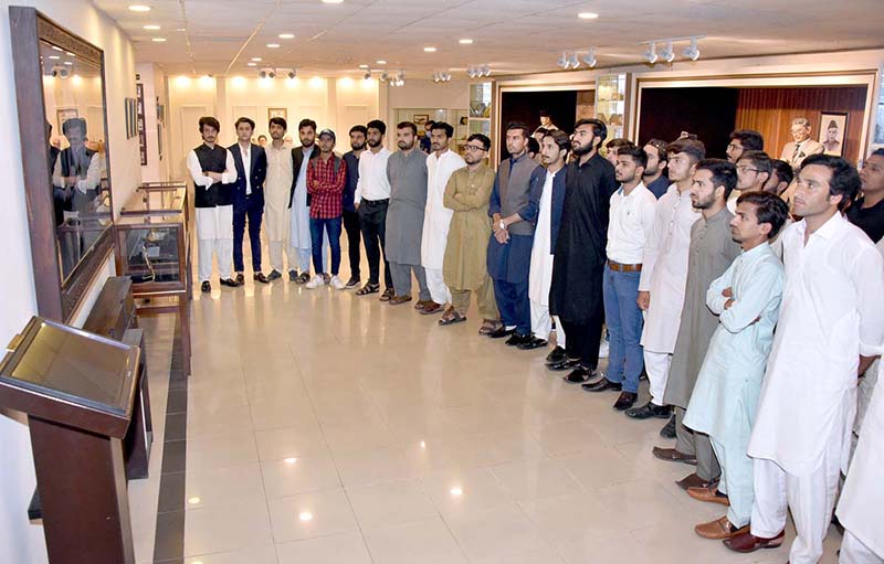 Students Of The International Islamic University Schools, I-8 Campus, Islamabad visiting Senate Museum at Parliament House