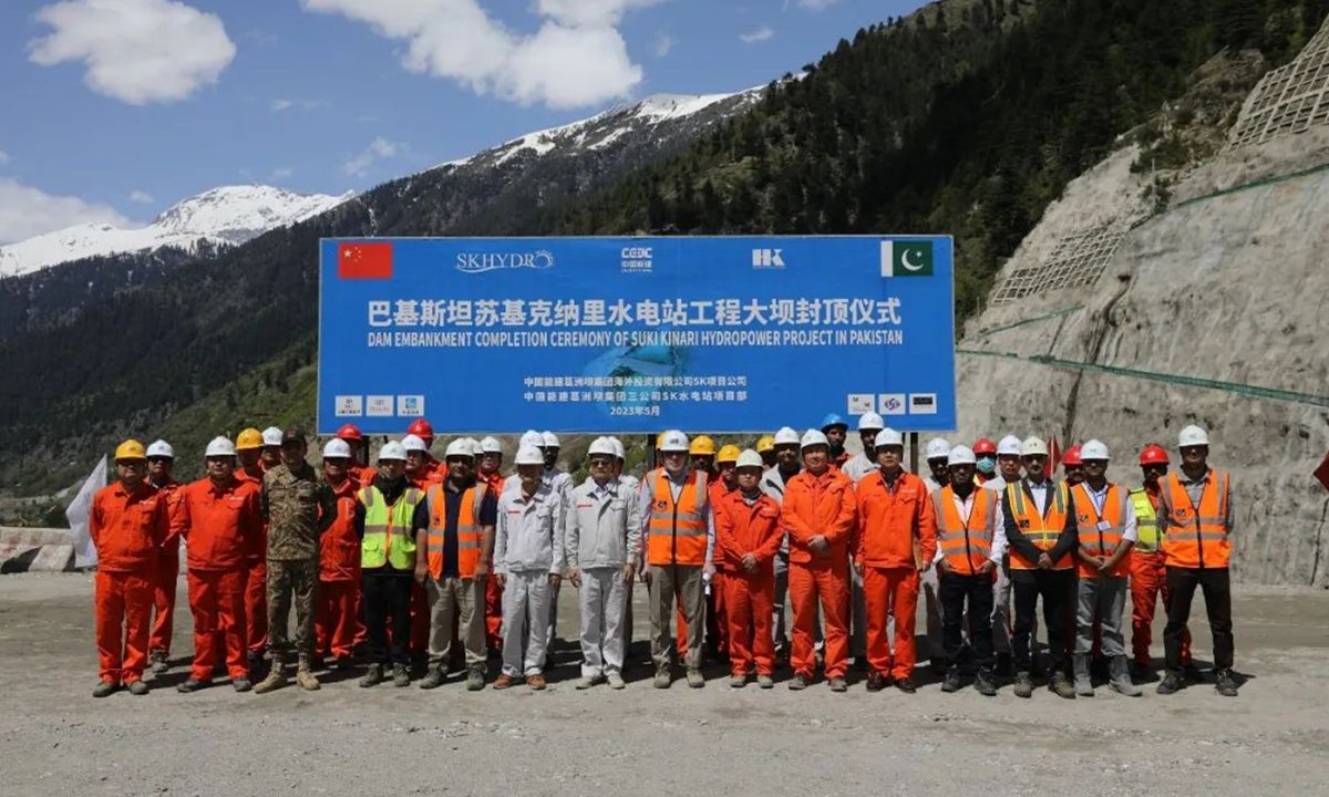 CPEC hydropower project achieves dam capping in Pakistan