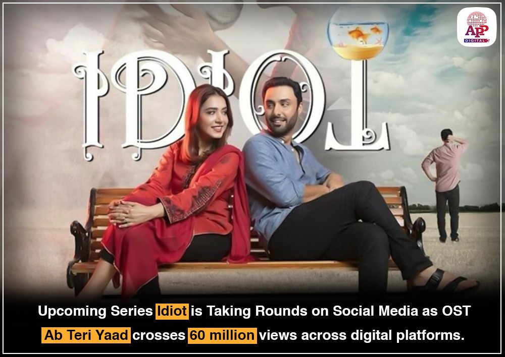 OST ‘Ab Teri Yaad’ crosses 60 million views across digital platforms.  