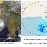 Cyclonic Storm "Biparjoy" lies at a distance of 220km South of Karachi