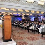 Minister of State for Foreign Affairs, Ms. Hina Rabbani Khar addressing during World Refugee day organized by the office of the United Nations for Refugees at local hotel