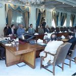 Prime Minister Muhammad Shehbaz Sharif chairs a meeting to review progress regarding ongoing Mega Development Projects