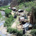 The gypsy community resides in huts located at the bank of Nullah Lai in Dhoke Hassu