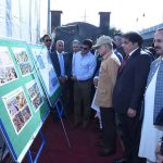 Prime Minister Muhammad Shehbaz Sharif being briefed about the rehabilitated and widened Captain Karnal Sher Khan Shaheed Avenue
