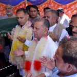 Prime Minister's Coordinator for Economy and Energy Bilal Azhar Kayani is inaugurating the restoration and reconstruction of the Shandar Chowk to Jada Main Highway and Jamia School to Kachehri Link Road in his constituency