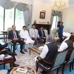 A delegation of MNAs from the merged districts of Khyber Pakhtunkhwa calls on Prime Minister Muhammad Shehbaz Sharif