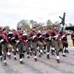 Police recruiters are showing their skills during 92th Police Passing out parade at Police Training School