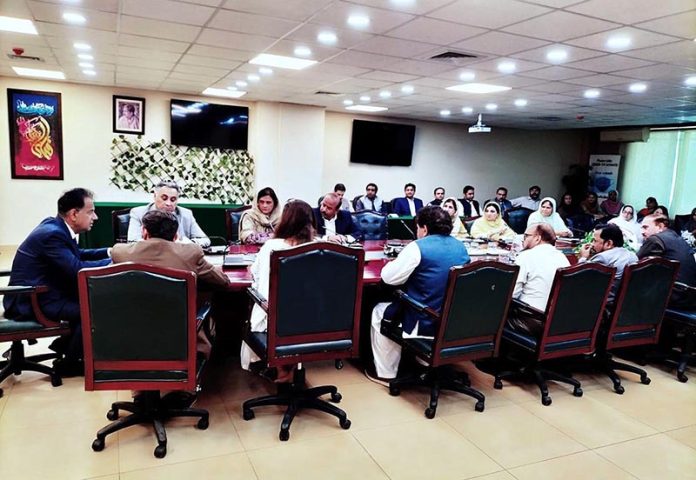 Federal secretary health Dr. Iftikhar Shalwani chaired a meeting of officers