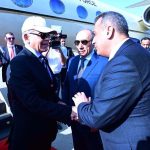 After completing his 2-days official visit to Azerbaijan, Prime Minister Muhammad Shehbaz Sharif departed Baku for Pakistan. Azerbaijan’s First Deputy Prime Minister Yagub Eyyubov and other senior Azeri officials were at the airport to say goodbye to the Premier