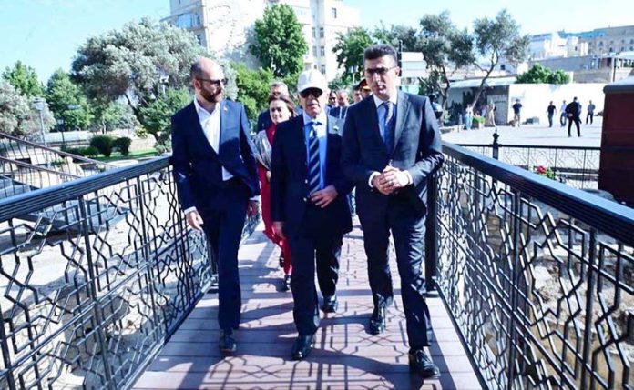 Prime Minister Muhammad Shehbaz Sharif visits Old Baku city. Prime Minister also visited the Museum in the old city and Multan Caravan Sarai