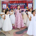 Students performing tableau during Annual Result Day & Prize Distribution Ceremony of a local school at Press Club