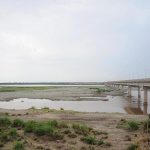 A view of the dry bed of River Chenab near Head Muhammad Wala