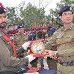 RPO Sargodha Shariq Kamal Siddique distributing prize during 92th Police passing out parade held at Police Training School